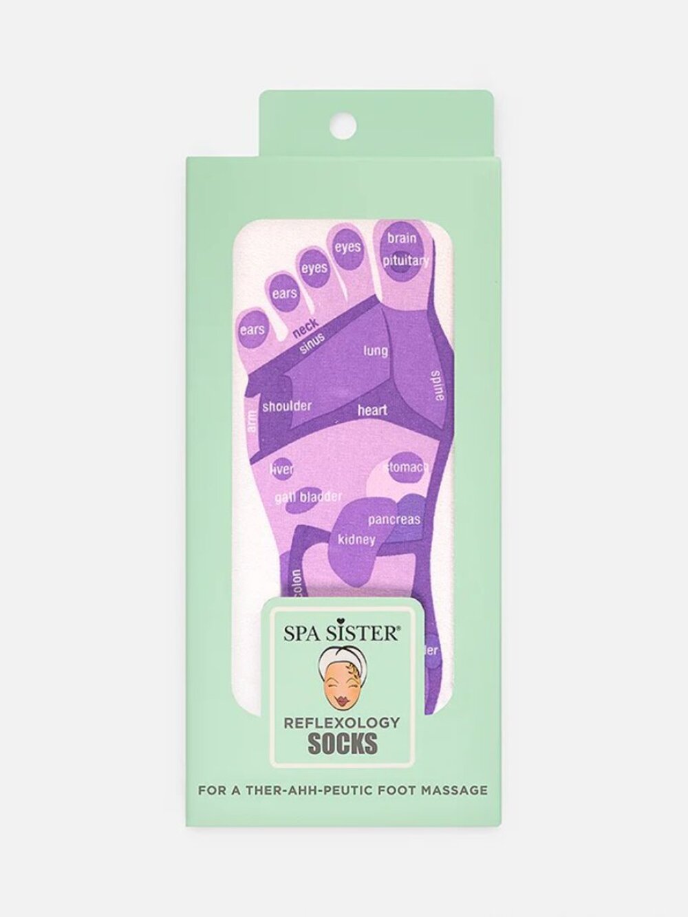 Spa Sister Reflexology Socks in Lavender
